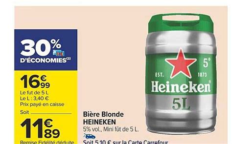 Promo Bi Re Blonde Heineken Chez Carrefour Icatalogue Fr