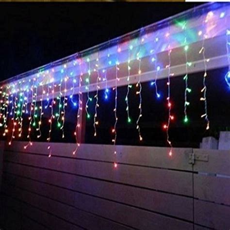 Cascada Multicolor 100 Led Luces Navideñas 2 Mts Extendido