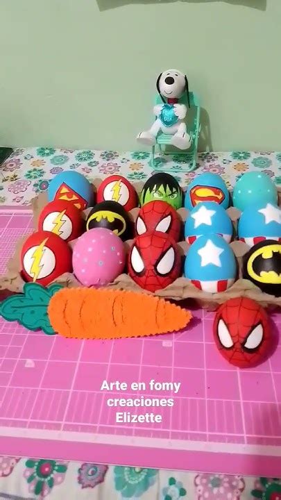 Hermosos Cascarones De Huevo Decoradostemática Super Héroe Regálame Un Like Youtube