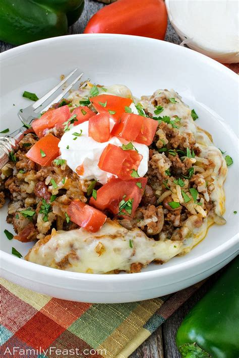 Food Blog Easy One Dish Tex Mex Beef With Rice