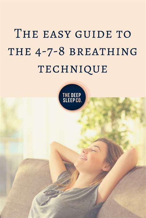 The Easy Guide To The 4 7 8 Breathing Technique By Dr Weil Breathing Techniques Natural Sleep