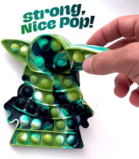 Buy Baby Yoda Pop Fidget Sensory Toy Push Pop Bubble Sensory Fidget