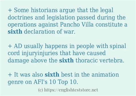 sentences  sixth englishteststore blog