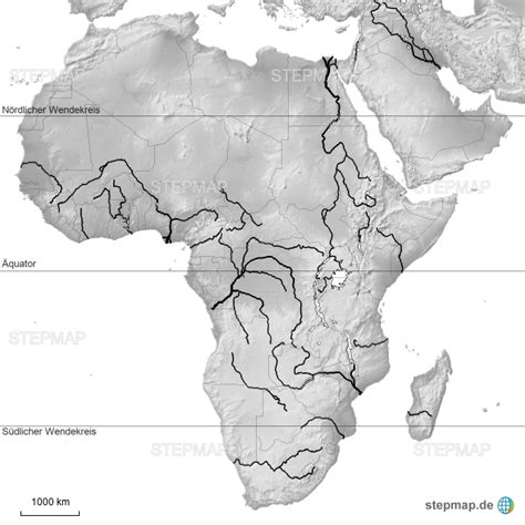 Stepmap Afrika Übersicht Landkarte Für Afrika