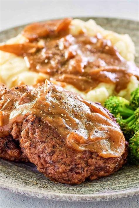 Easy Copycat Cracker Barrel Hamburger Steak Recipe Copykat Recipes