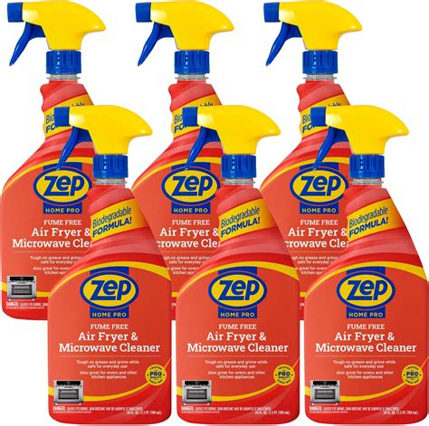 Zep Home Pro Fume Free Oven Air Fryer And Microwave Cleaner 24 Fl Oz Case Of 6