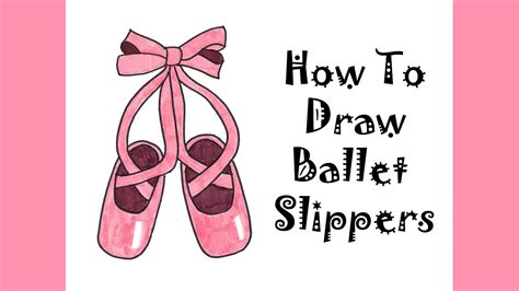 How To Draw Ballet Shoes Step By Step