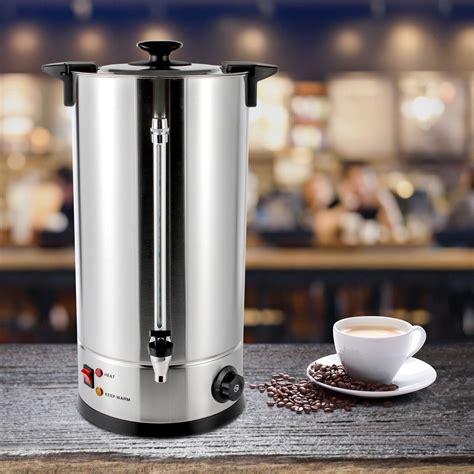 Electric Stainless Steel Catering 25L 6 6Gal Hot Water Boiler Tea Thermostat Walmart
