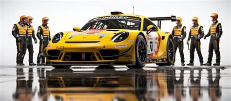 professional pit crew ready  action premium ai generated image