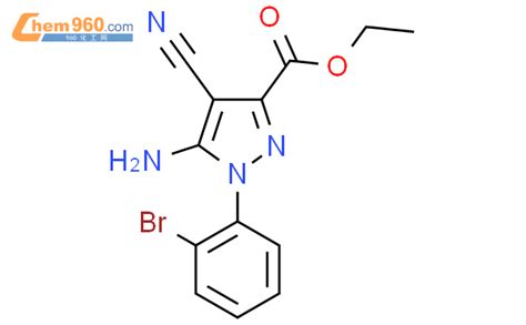 1150163 97 55 氨基 1 2 溴苯基 4 氰基吡唑 3 羧酸乙酯化学式、结构式、分子式、mol 960化工网