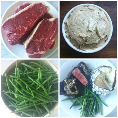 Grilled Beer Marinated Steaks With Porter Gorgonzola Butter