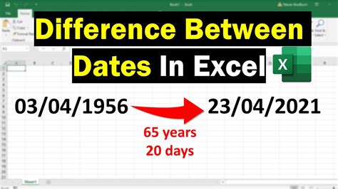 Calculate Months And Years Between Two Dates Excel Printable Timeline