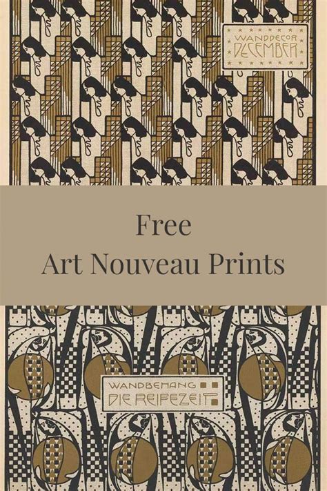 Koloman Mosers Art Nouveau Prints From Die Quelle Free And Public