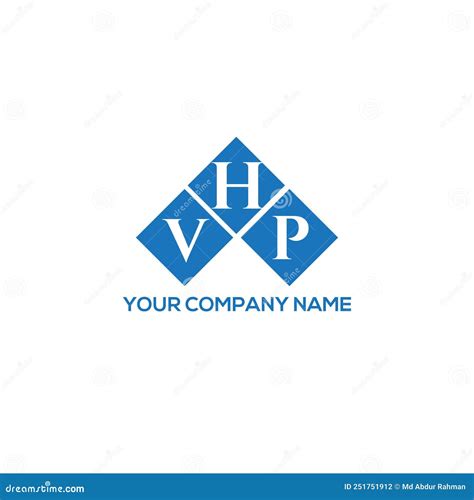 VHP Letter Logo Design on WHITE Background. VHP Creative Initials ...