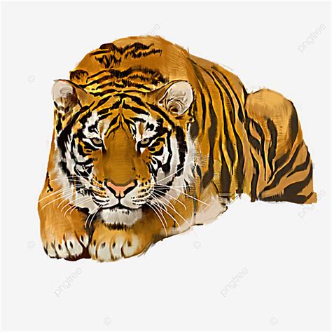 Beasts Png Image Ferocious Beast Tiger Hand Painted Beast Ferocious