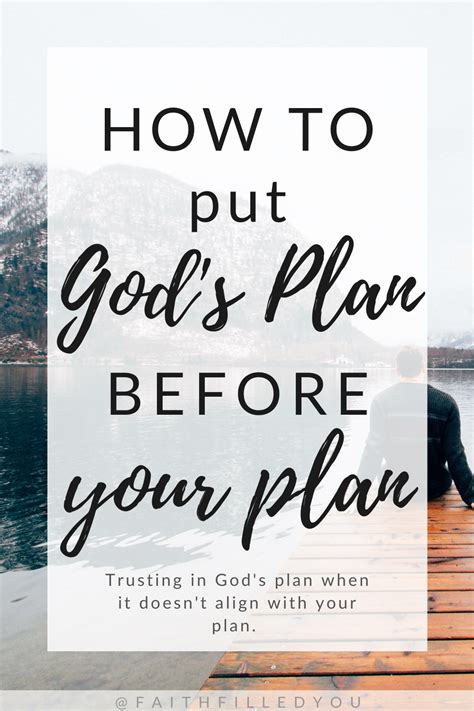 Trusting God S Plan Over Your Plan Artofit