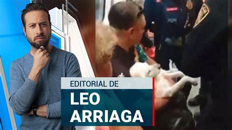 OpiniónFIA Las autoridades sacan un chico del metro con su perro en