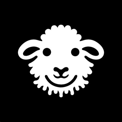 Premium Vector | Sheep head silhouette