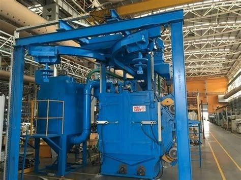 Single Door Hanger Shot Blasting Machine For Industrial At Best Price