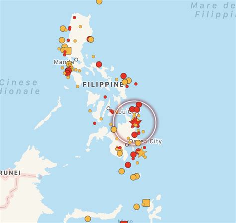 Terremoto Forte Scossa Nella Costa Delle Filippine Mappe E Dettagli