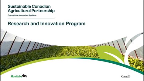 Sustainable Canadian Agricultural Partnership Research And Innovation