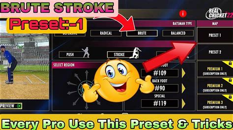 Brute Stroke Preset Real Cricket Shot Map Youtube