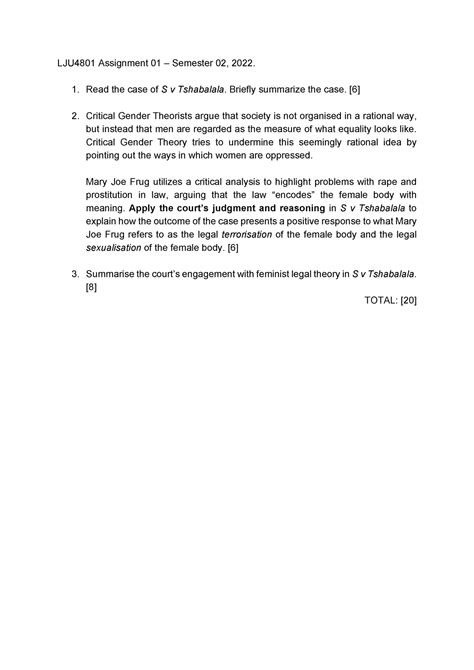Lju Ass Lju Lju Assignment Semester