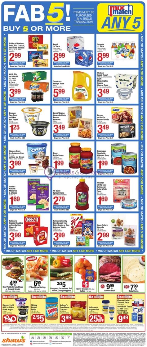 Shaws Weekly Ad Valid From 11252022 To 12012022 Mallscenters