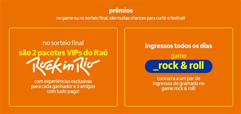 Promoção Itaú Rock In Rio 2022 Sorteio De Ingressos Vip