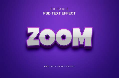 Premium Psd Editable Text Effect Zoom