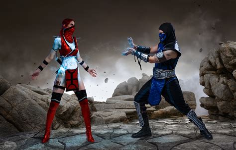 Mortal Kombat Sub Zero Vs Scarlet Sub Zero Mk Fighters Mortal