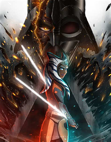 Darth Vader Vs Ahsoka Wallpapers - Wallpaper Cave