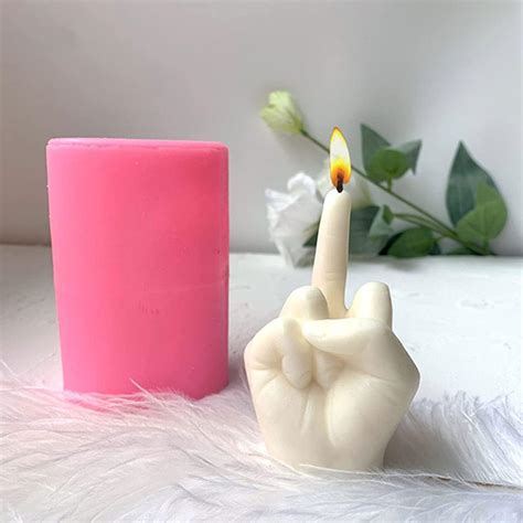 3D Hand Finger Katze Silikonform Kerzenformen Candle Mold Gießform