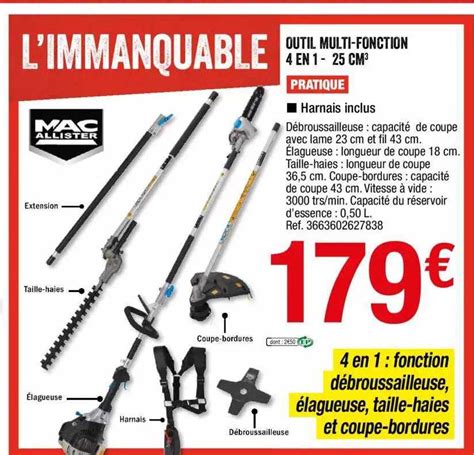 Promo Outil Multi Fonction En Cm Chez Brico D P T Icatalogue Fr