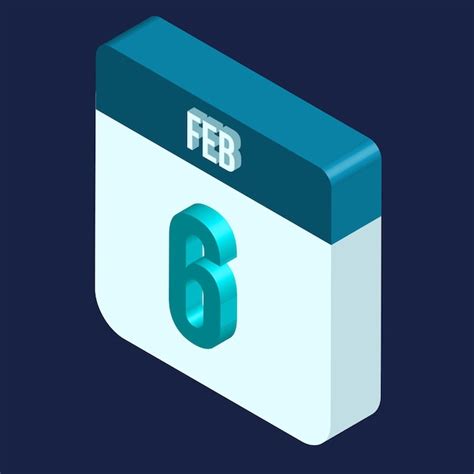 Premium Vector February Month Dates Illustration