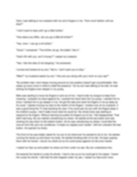 SOLUTION Sex Story Sitting On My Son S Lap Studypool