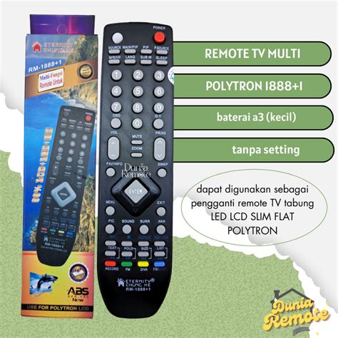 Jual Remot Remote Tv Polytron Multi Lcd Led Universal Rm Tanpa