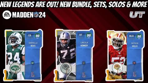 New Legends Are Out Revis Willis More New Bundle Sets Solos In