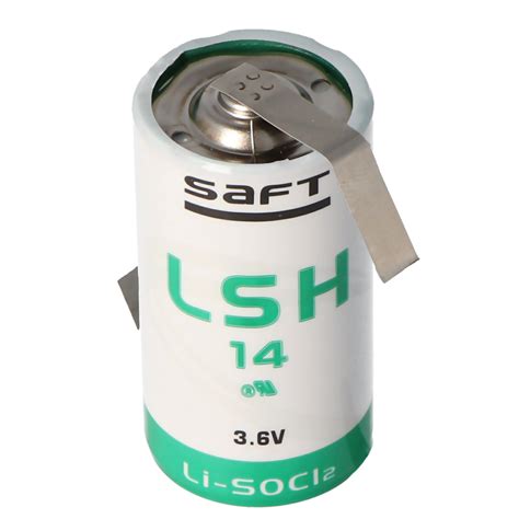 SAFT LSH14CNR Batterie au lithium 3 6V 5500mAh avec cosses à souder en