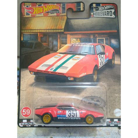Hot Wheels De Tomaso Pantera Gruppo Boulevard Premium Pneus De Borracha Shopee Brasil
