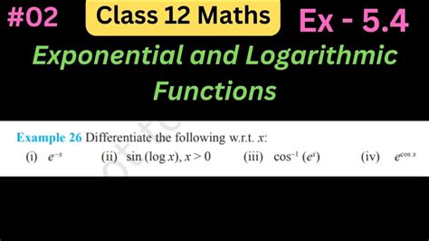 Chapter 5 Exercise 5 4 Example 26 Class 12 Maths NCERT Solutions