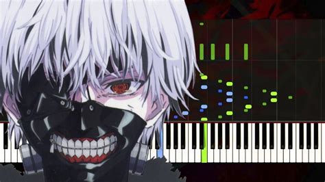 Tokyo Ghoul Glassy Sky Piano Tutorial Synthesia Lyrics Youtube