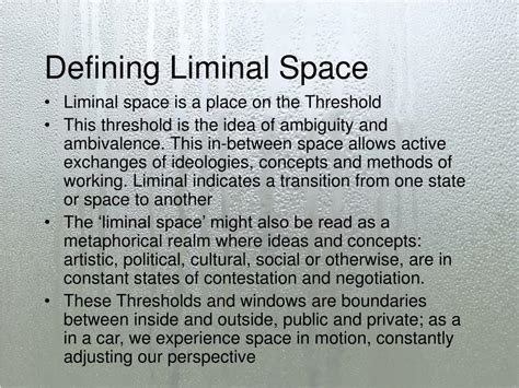 Ppt Liminal Space Powerpoint Presentation Free Download Id1299817