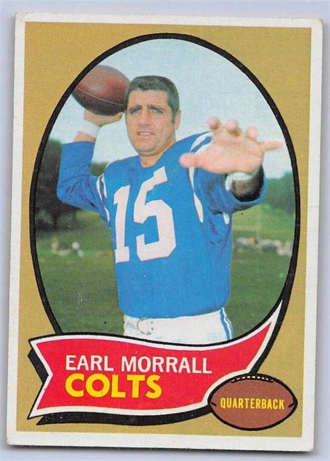 1970 EARL MORRALL Topps Football Card 88 BALTIMORE COLTS EBay