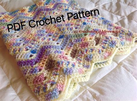 Variegated Yarn Pattern Striped Crochet Stashbuster Crochet Etsy