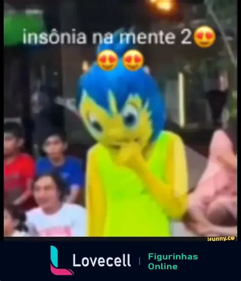 Figurinha insônia na mente 2 meme divertido para WhatsApp Lovecell