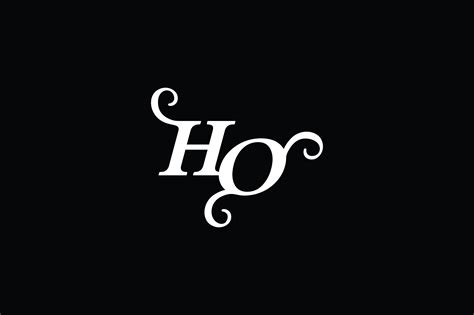 Monogram HO Logo V2 Graphic By Greenlines Studios Creative Fabrica