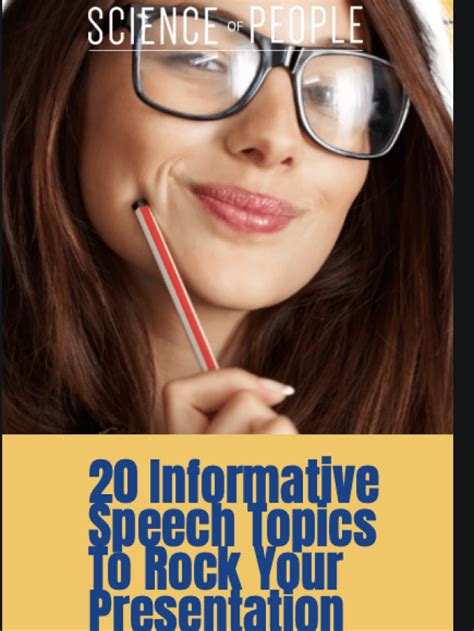 20 Informative Speech Topics To Rock Your Presentation Science Of People