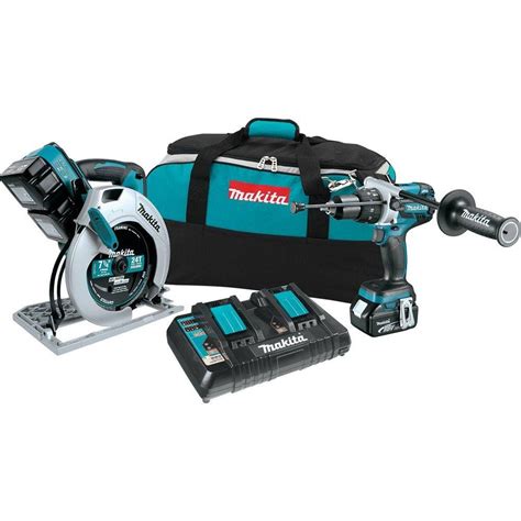 Makita 18 Volt Lxt Lithium Ion Cordless Combo Kit 2 Piece Xt259pm The Home Depot