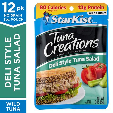 Starkist Tuna Creations Deli Style Tuna Salad 3 Oz Pouch Pack Of 12